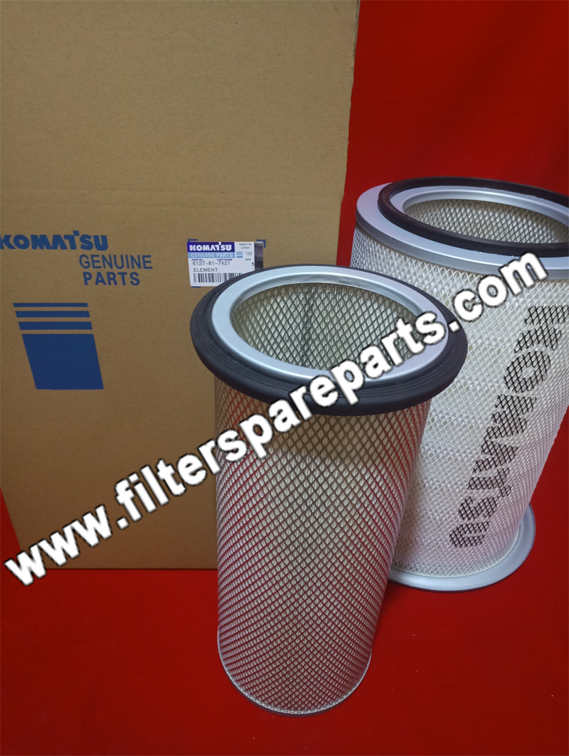 6127-81-7421 6128-81-7520 Komatsu Air Filter